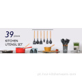 Utensílios de cozinha de cozinha de silicone de grau alimentar 39 PCs